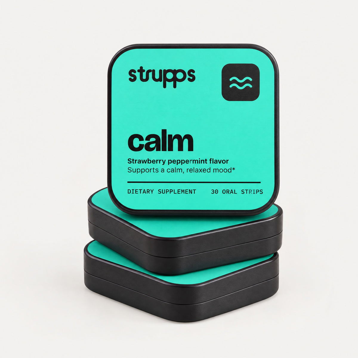 Three tins of The Calm Strip