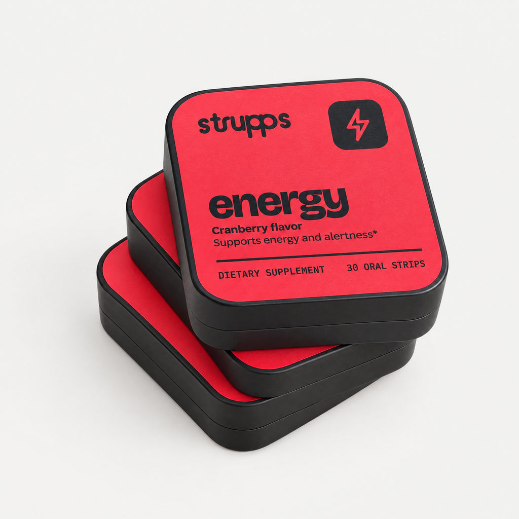 Three tins of The Energy Strip