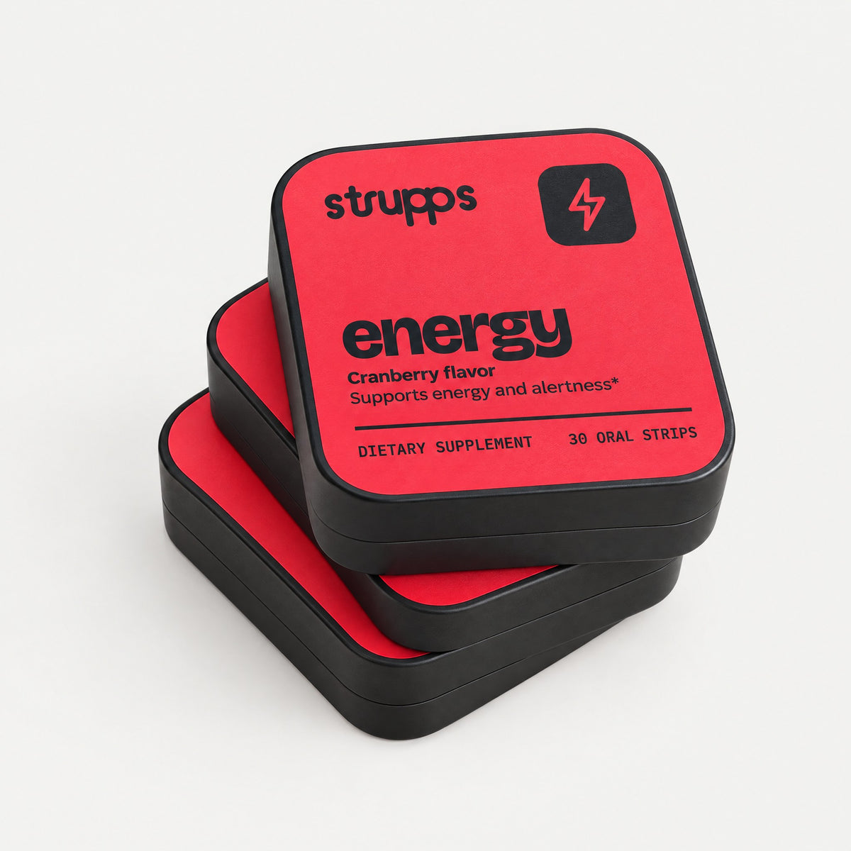 Three tins of The Energy Strip